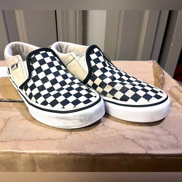 Vans Shoes Black And White Checkered Slipon Vans Poshmark